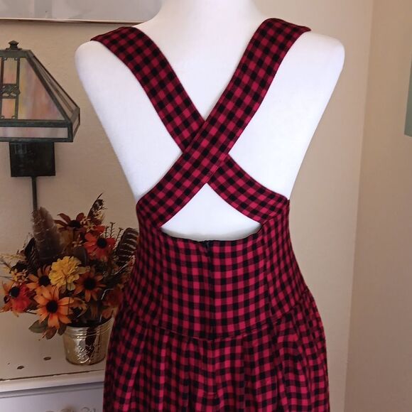 Dennis Goldsmith  Red Plaid Jumper - Picture 6 of 9